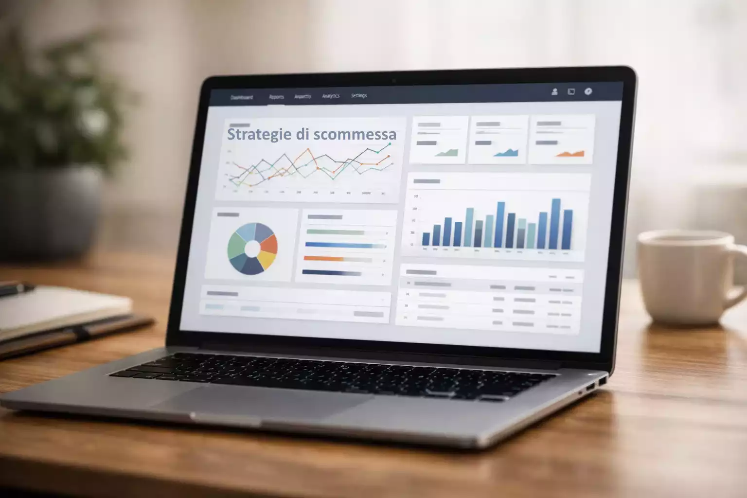 Schermo di computer con interfaccia professionale