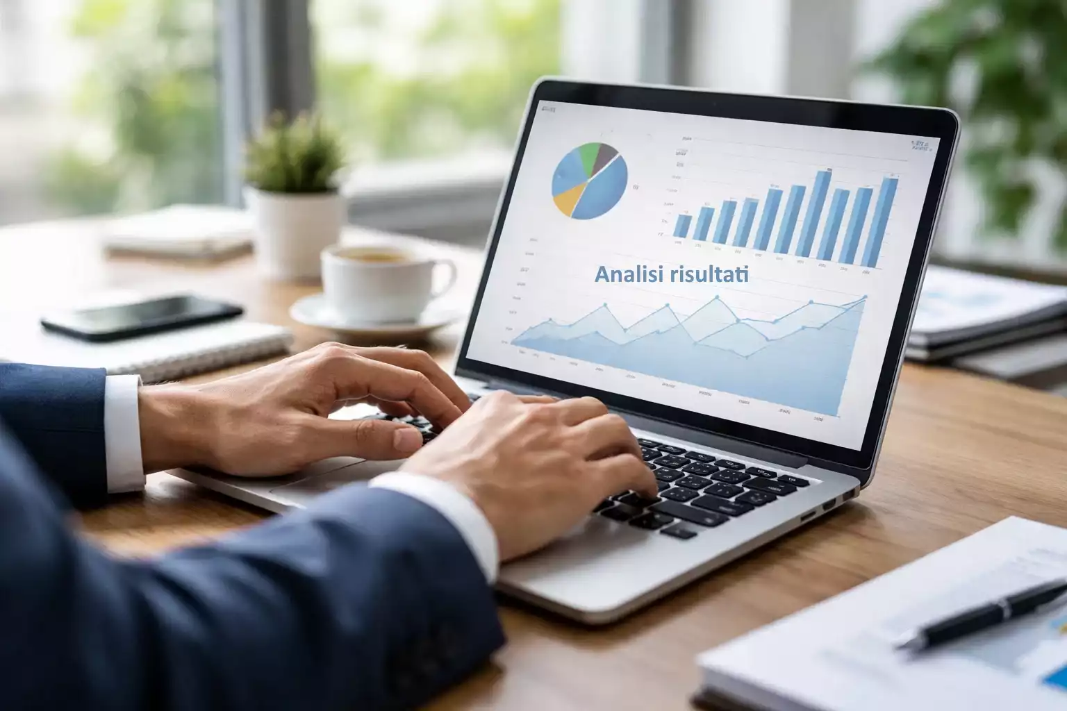 Persona che lavora concentrata al computer